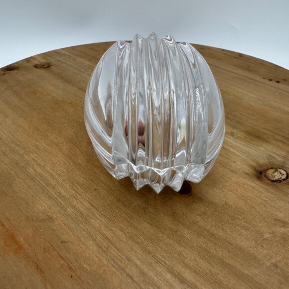 Gorham Crystal Egg  Nut Shape Trinket Box Vintage - Picture 5 of 11